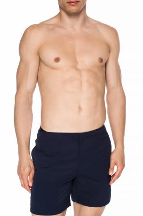 'warden' logo-stitched swim shorts, zdjęcie 2 'warden' logo-stitched swim shorts od AllSaints